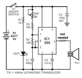 ultrasonic transducer driver amplifier circuit